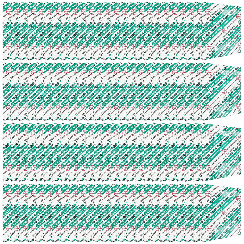 OxySorb 500cc Oxygen Absorbers for Food Storage (100 Pack) - Preserving Food Freshness with Food Grade Oxygen Absorbers for Long