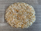 GAF TREASURES 2 oz Lot Citrine Semi Tumbled Gemstone Chips, Crushed Mini Crystals, Undrilled Crystal Chips (Citrine-Light)