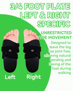 AFO Drop Foot Brace, Adjustable Ankle Support Orthosis for Stroke Recovery & Daily Mobility, Lightweight Orthotic Device for Men & Women, Fits Inside Shoes
