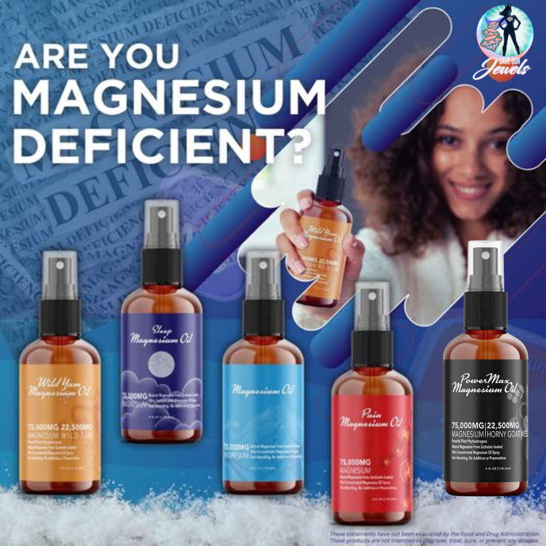 Topical Magnesium Oils - 75,000 mg per 4 oz Bottle