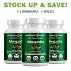 Organic Ashwagandha Adaptogen 60 Capsules
