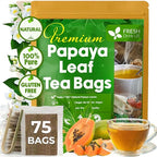 Premium Papaya Leaf Tea Bags, Made with Natural Material Tea Bags. No Sugar, No Caffeine, No Gluten, Vegan.