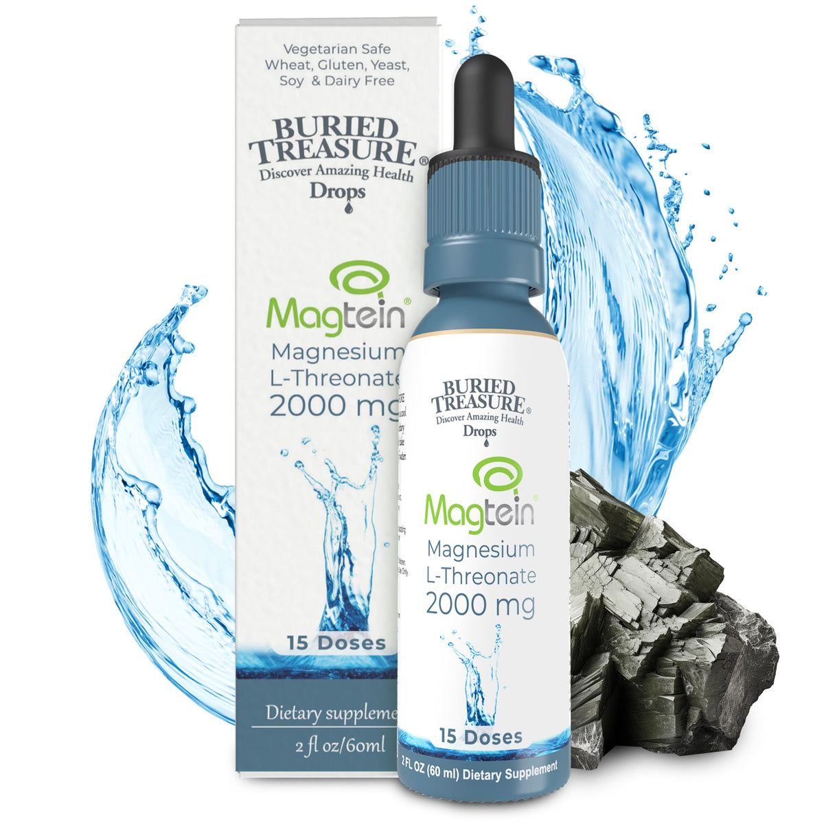 Buried Treasure Liquid Nutrients MagTein Magnesium Drops, 2 oz