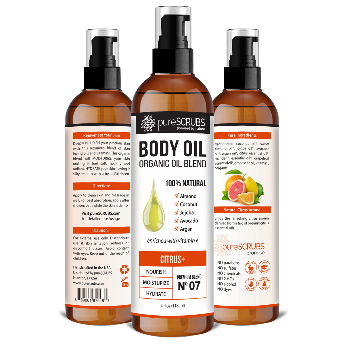 Citrus+ Body Oil / Ultra Moisturizing / Premium Blend #07