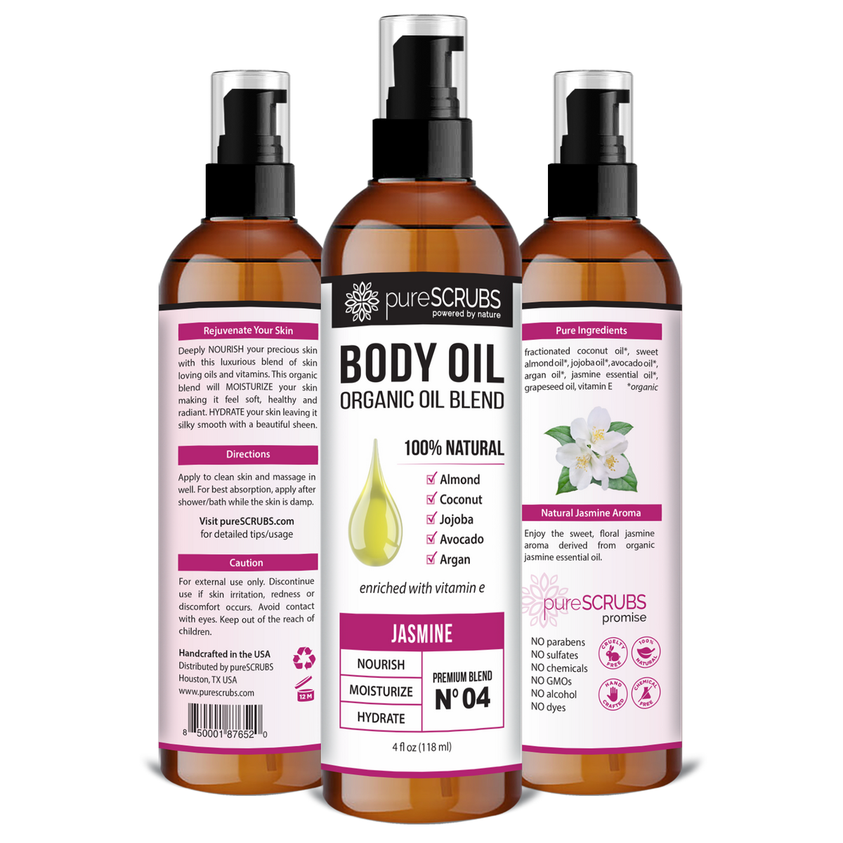 Jasmine Body Oil / Ultra Moisturizing / Premium Blend #04
