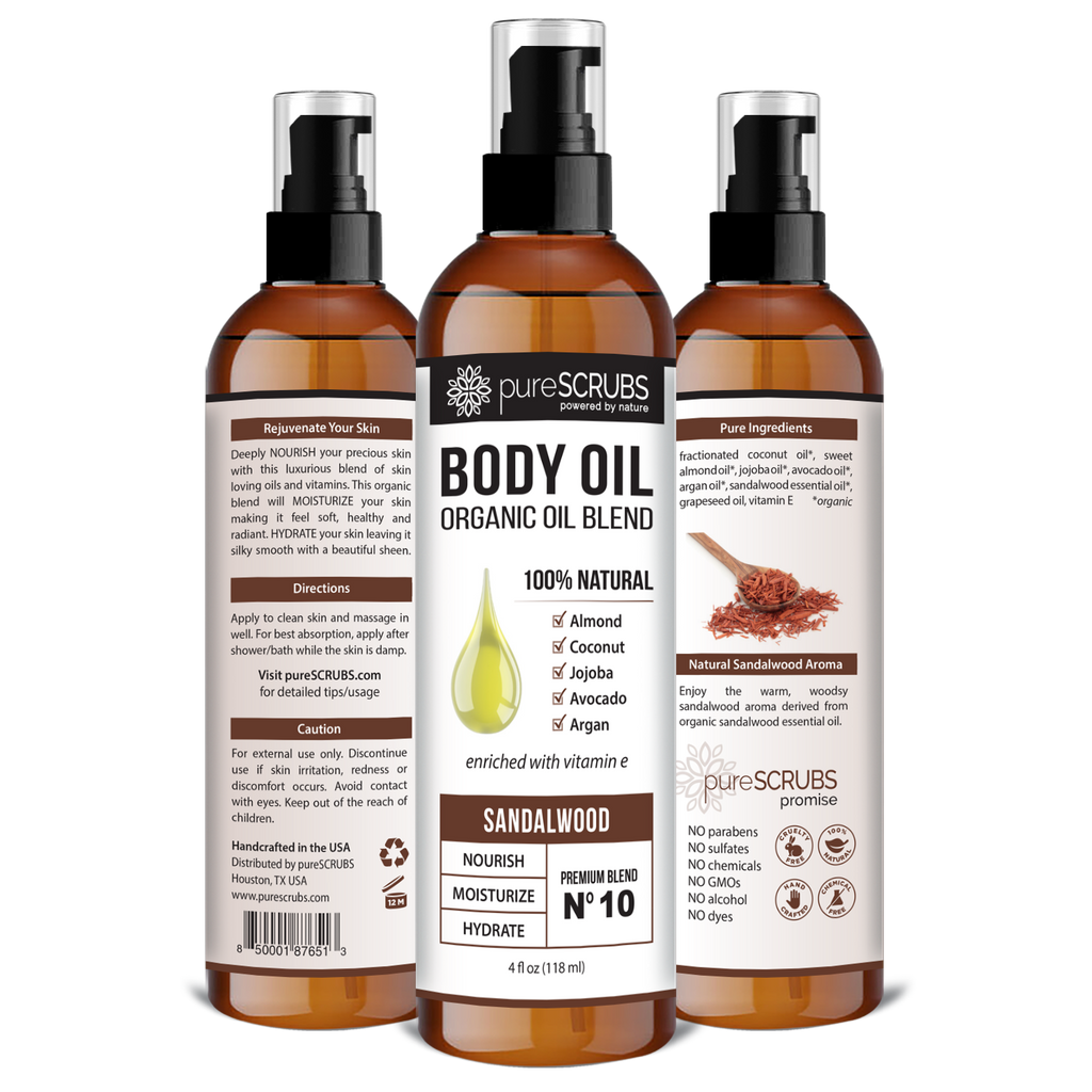 Sandalwood Body Oil / Ultra Moisturizing / Premium Blend #10