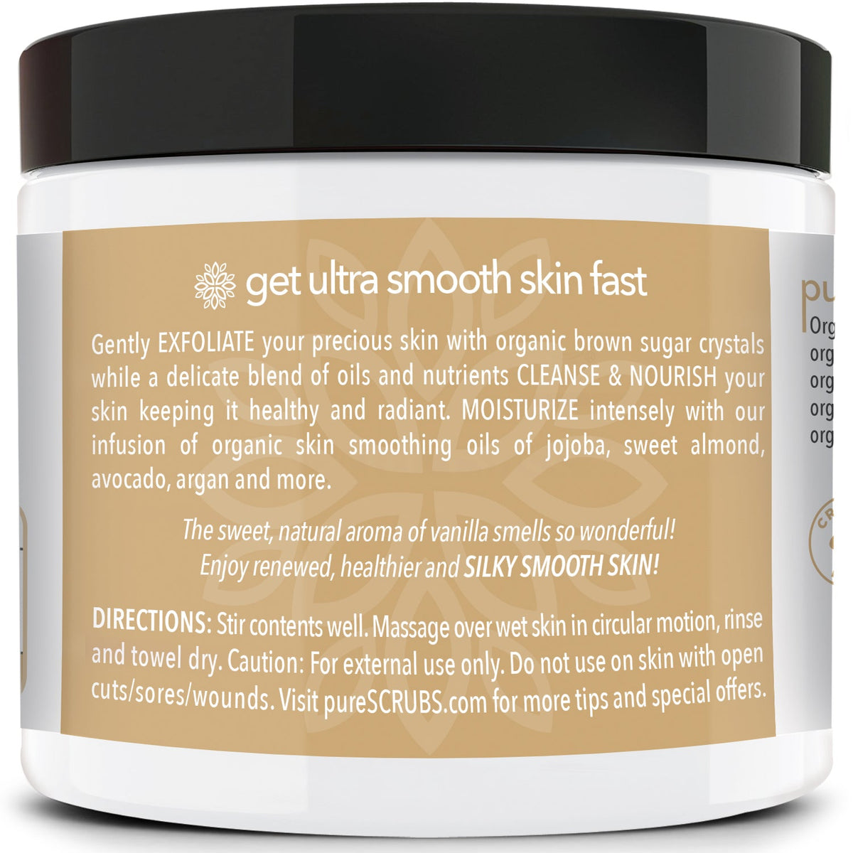 Vanilla Body Scrub / Brown Sugar / Premium Blend #38