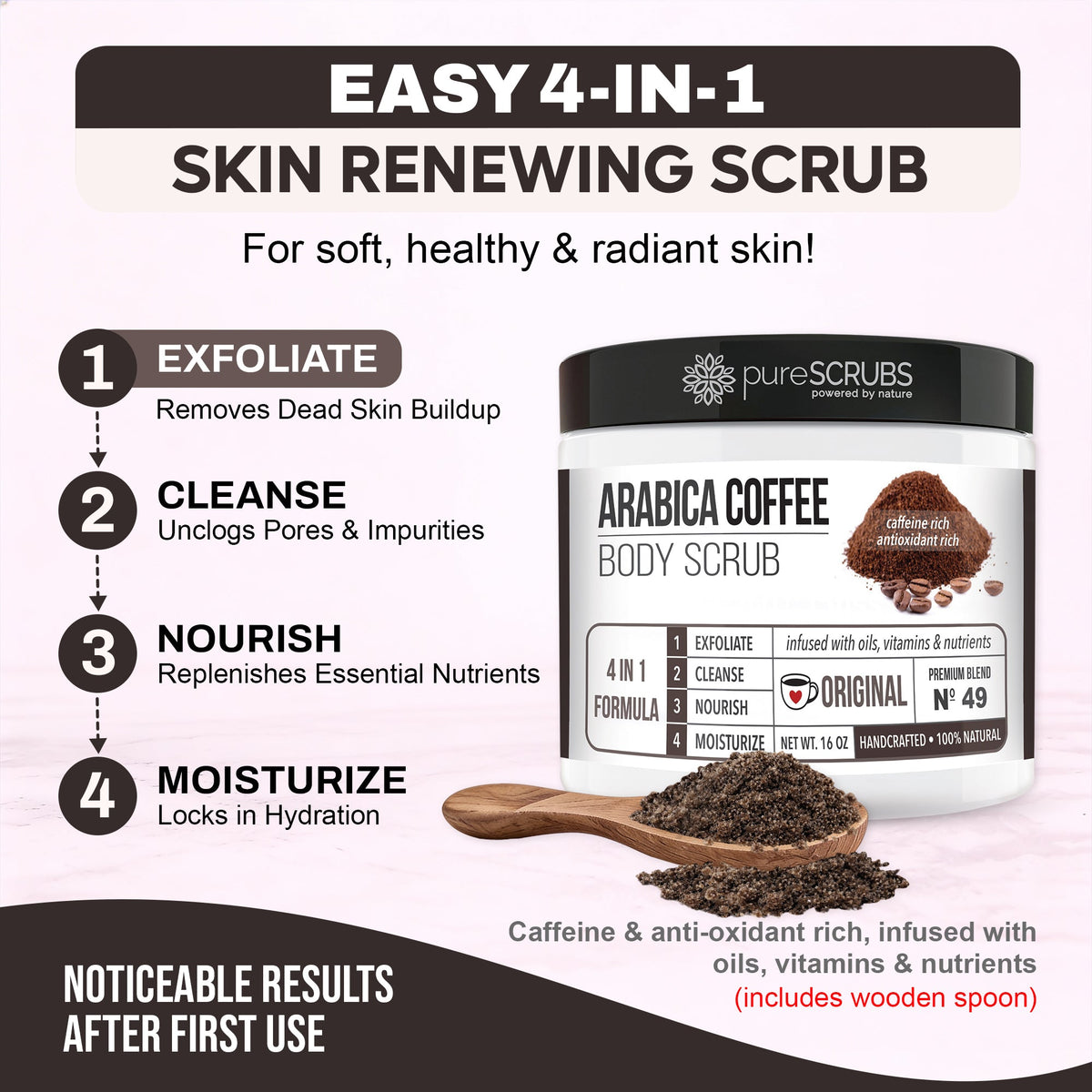 Original Body Scrub / Arabica Coffee / Premium Blend #49