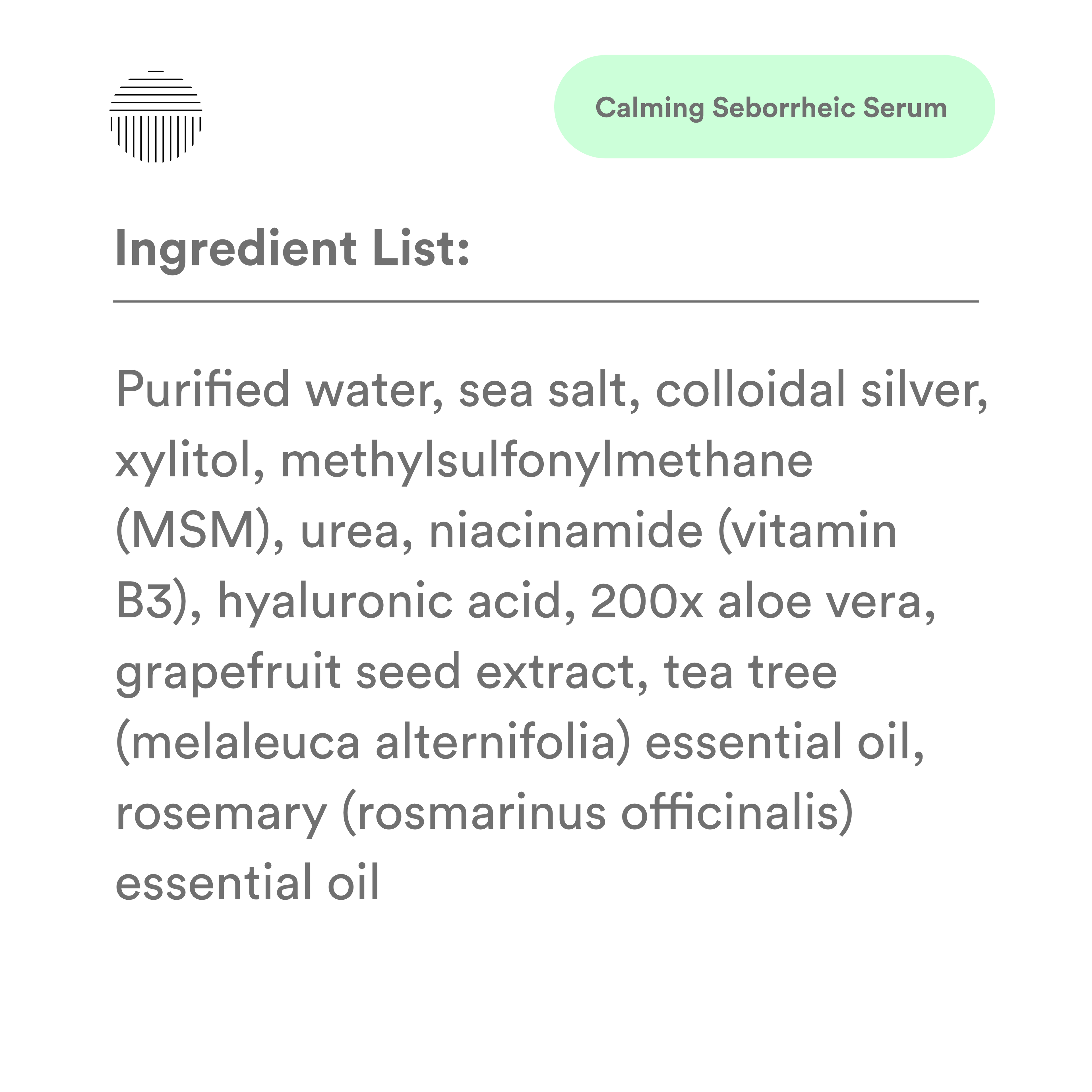 Calming Seborrheic Serum