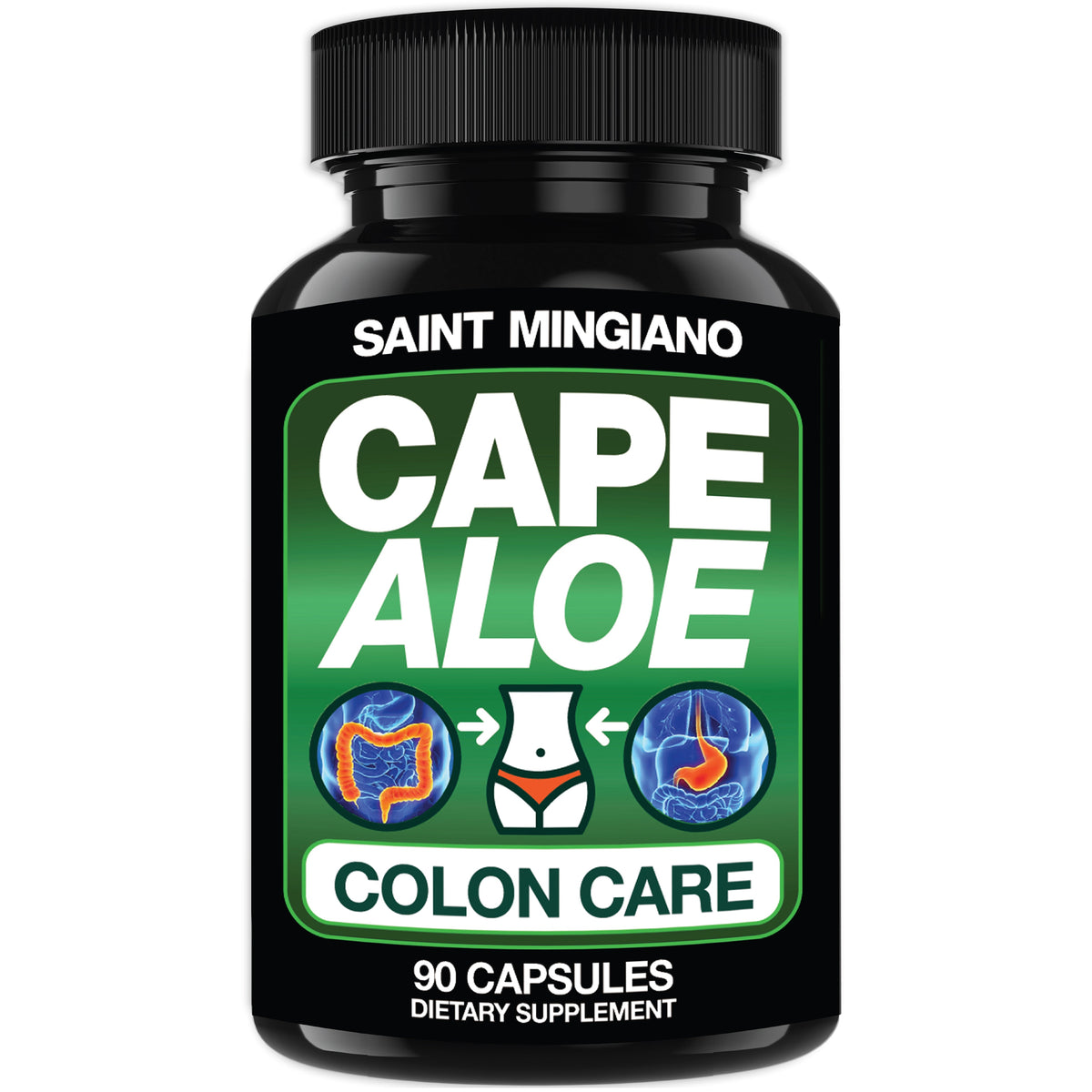Cape Aloe Colon Cleanse, Detox & Flush - 90 Capsules. Gentle Constipation Relief