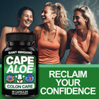 Cape Aloe Colon Cleanse, Detox & Flush - 90 Capsules. Gentle Constipation Relief