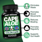 Cape Aloe Colon Cleanse, Detox & Flush - 90 Capsules. Gentle Constipation Relief