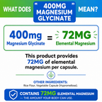 Magnesium Glycinate  – 240 Capsules – High Absorption Magnesium Supplement  – Gentle on Stomach – Made in USA