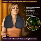Kozi Décolleté Neck Wrap, Warm & Cold Herbal Neck Wrap for Muscle Pain