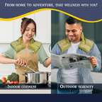 Kozi Shoulder Wraps  Warm & Cooling Herbal Comforting for Muscle Pain and Tension Relief