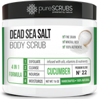 Cucumber Body Scrub / Dead Sea Salt / Premium Blend #22