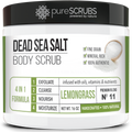 Lemongrass Body Scrub / Dead Sea Salt / Premium Blend #11