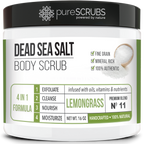 Lemongrass Body Scrub / Dead Sea Salt / Premium Blend #11