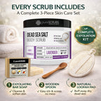 Lavender Body Scrub / Dead Sea Salt / Premium Blend #17