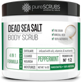 Peppermint Body Scrub / Dead Sea Salt / Premium Blend #12