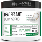 Peppermint Body Scrub / Dead Sea Salt / Premium Blend #12