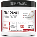 Rose Body Scrub / Dead Sea Salt / Premium Blend #18
