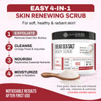 Rose Body Scrub / Dead Sea Salt / Premium Blend #18