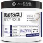 Unscented Body Scrub / Dead Sea Salt / Premium Blend #10