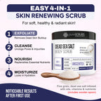 Unscented Body Scrub / Dead Sea Salt / Premium Blend #10