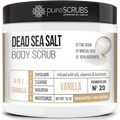 Vanilla Body Scrub / Dead Sea Salt / Premium Blend #20