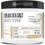 Vanilla Body Scrub / Dead Sea Salt / Premium Blend #20
