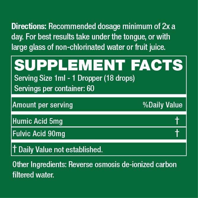 2oz Daily Minerals Fulvic Humic Concentrate