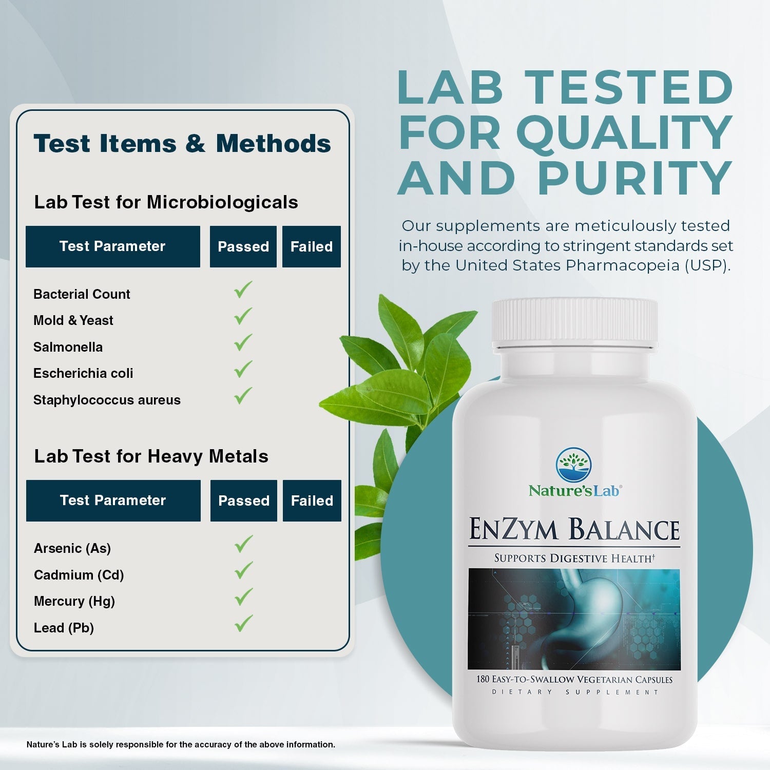 Nature's Lab EnZym Balance - 180 Capsules