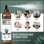 Eucalyptus Aromatherapy Mist - 100% Natural Essential Oil Blend for Room, Body, Linens