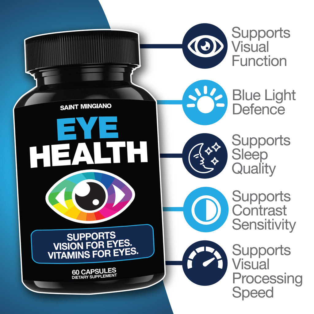 Eye Health & Vision Vitamins Supplement 60 Capsules
