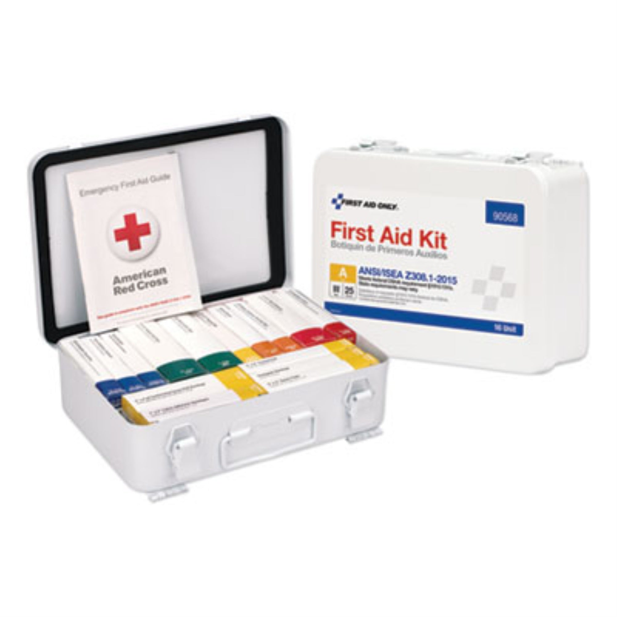 First Aid Only Unitized ANSI Class A Weatherproof First Aid Kit ,KIT,FIRST AID,16UNIT,PLST