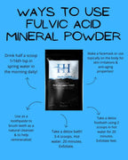 Fulvic Acid Mineral Liquid & Powder - Chelates Heavy Metals, 70+ Minerals & Electrolytes