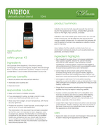 Fat Detox Essential Oil Blend - Can Reduce the Appearance of Cellulite!