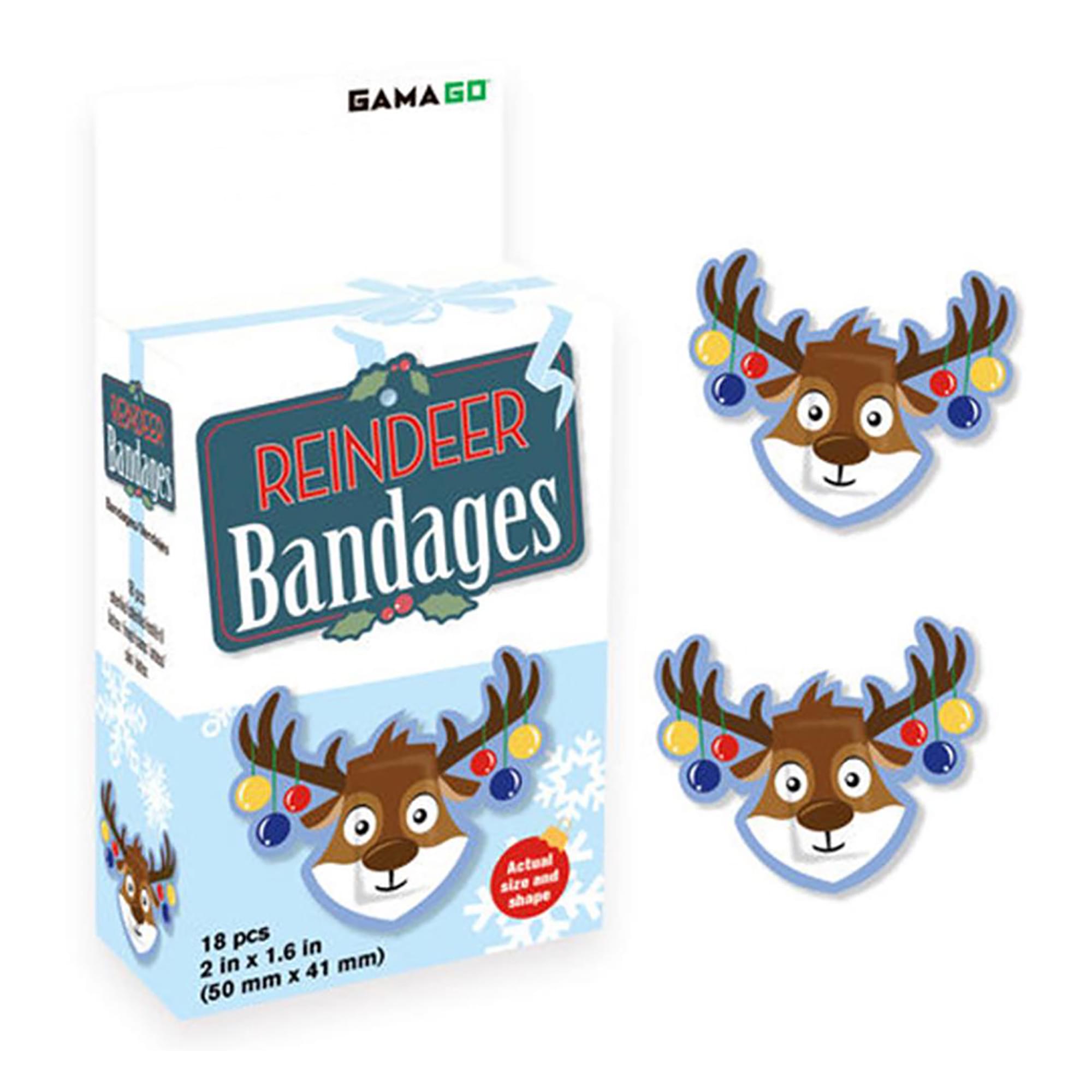 Reindeer Adhesive Bandages  Set of 18