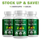 Ginkgo Biloba + Ginseng 60 Capsules