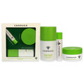 Cannuka Travel Minis by Cannuka for Unisex - 3 Pc 0.44oz CBD Skin Balm, 1.6oz CBD Nourishing Body Cream, 0.15oz CBD Hydrating Li