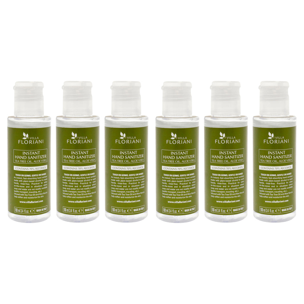 Villa Floriani Hand Sanitizer by Villa Floriani for Unisex - 3.4 oz Hand Sanitizer - Pack of 6