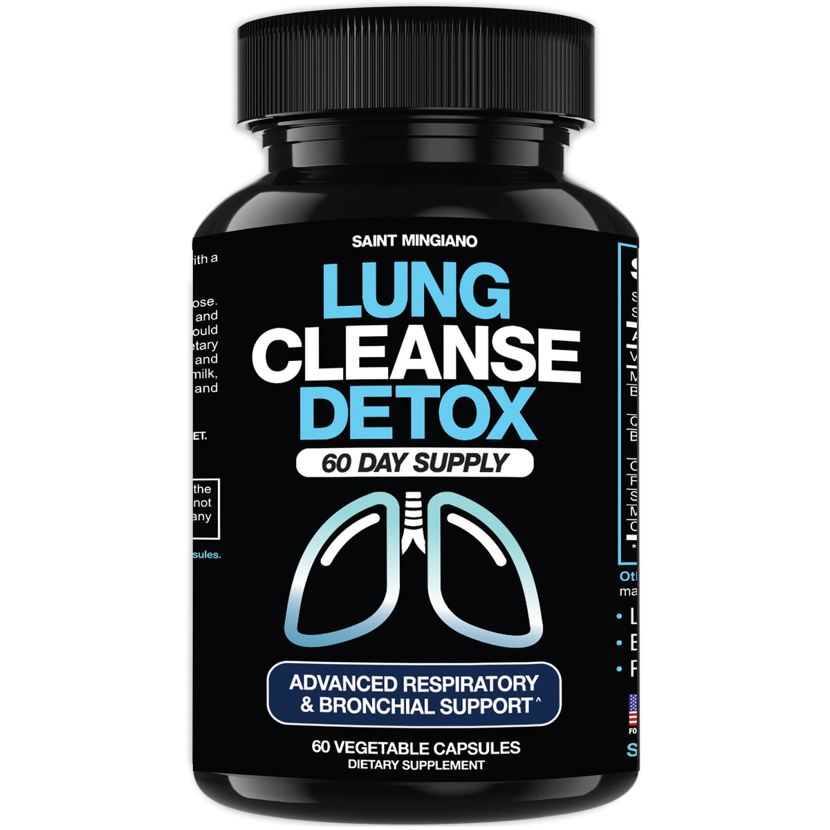 Lung Cleanse Detox, 60 Day Cleanse - Supports Lung Health Within Bronchial & Respiratory Systems