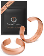Pure Copper Rings Set - Domed (6mm)