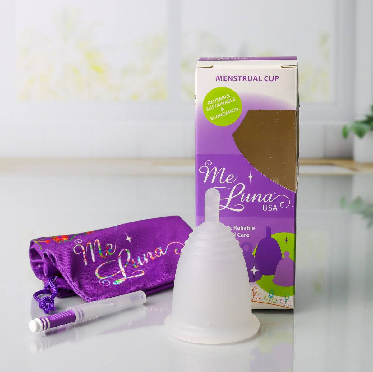 MeLuna Heavy Flow Menstrual Cup | High Capacity XL | Classic | Stem Handle