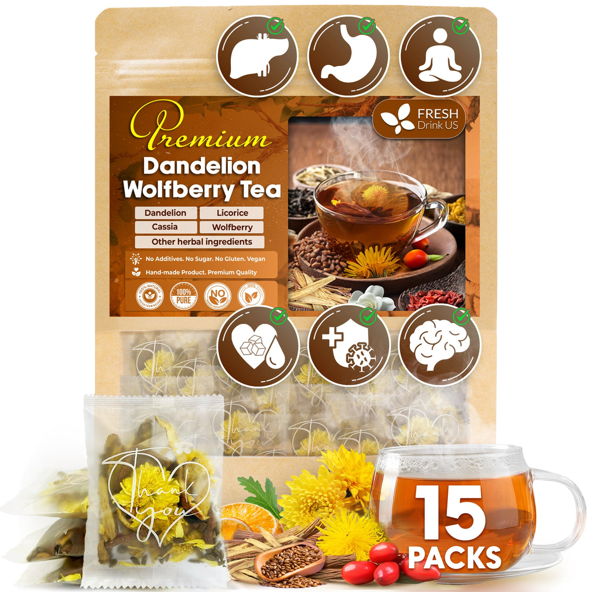 Dandelion Wolfberry Tea