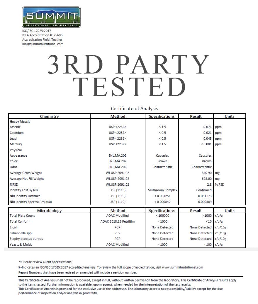 Organic Adaptogenic Mushroom Powder+