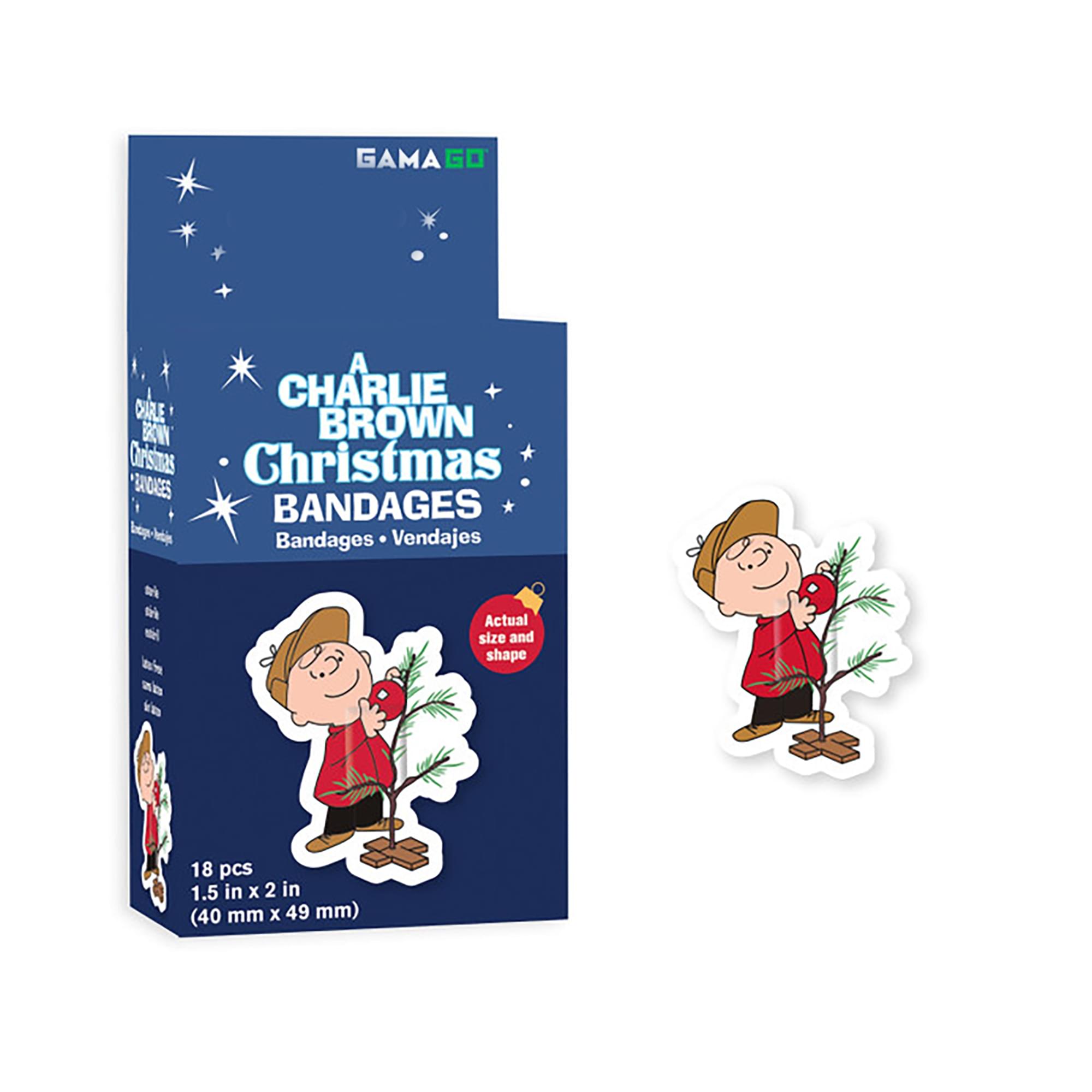 Peanuts A charlie Brown christmas Adhesive Bandages  Set of 18