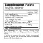 NusaPure Cordyceps 20:1 Extract, 150 mg 200 Veggie Capsules (Sinensis CS-4, Non-GMO, Vegan) Bioperine