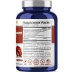 Reishi Mushroom, Non-GMO, Vegan, 200mg, 300 Veg Capsules - 300 Servings